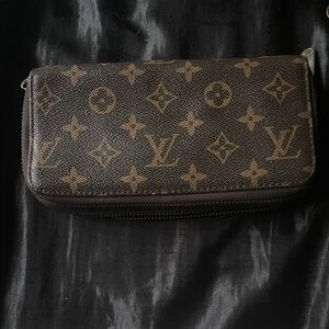 Louis Vuitton Brown Monogram Zip Wallet